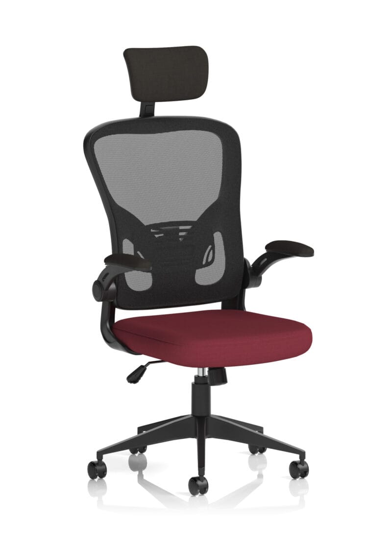 Ace Executive Mesh Chair With Folding Arms - Image 10
