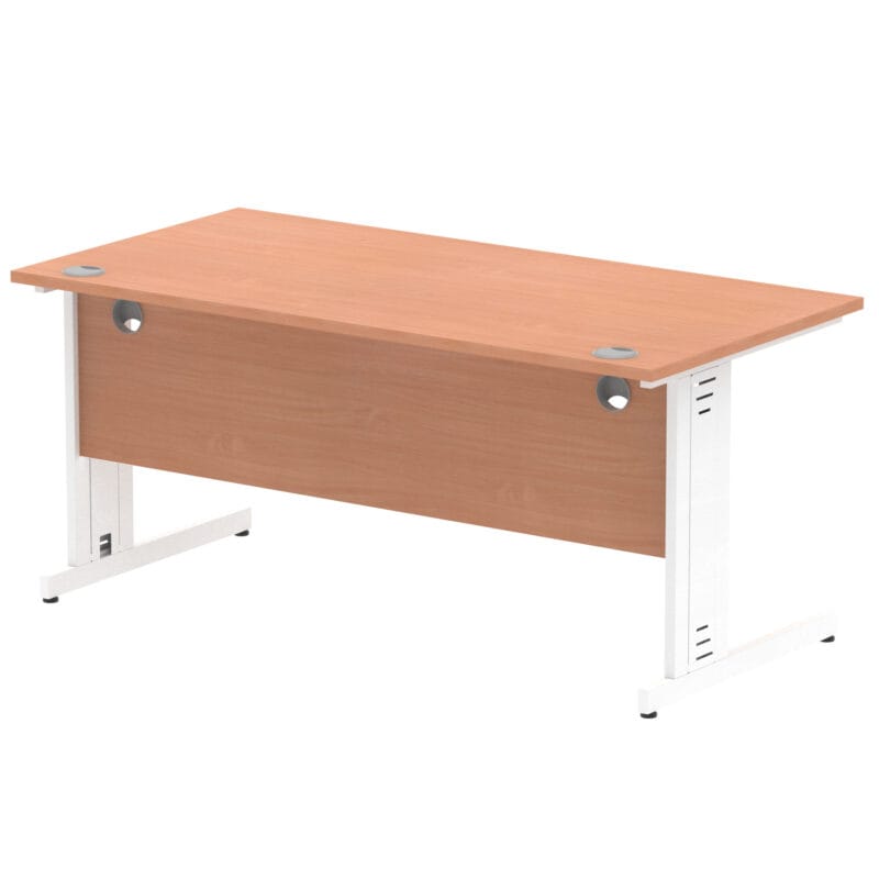 Impulse 1600mm Straight Desk Cable Managed Leg - Image 13