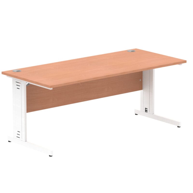 Impulse 1800mm Straight Desk Cable Managed Leg - Image 11