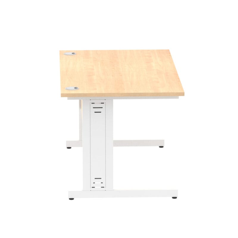 Impulse 1400mm Straight Desk Cable Managed Leg - Image 44