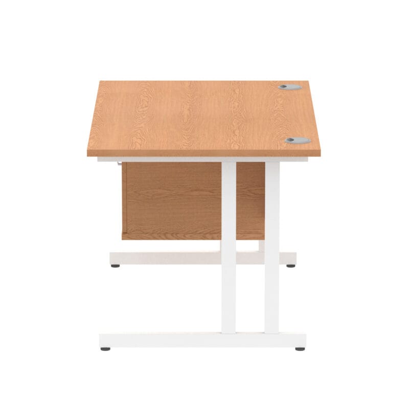 Impulse 1200mm Cantilever Straight Desk With Single Fixed Pedestal - Image 37