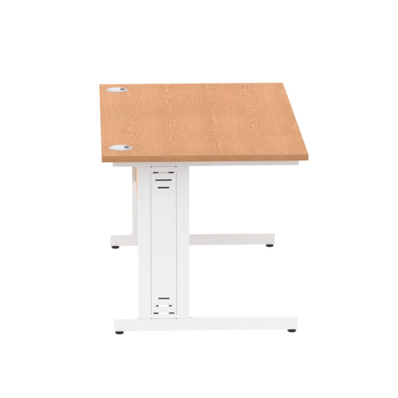 Impulse 1400mm Straight Desk Cable Managed Leg - Image 60