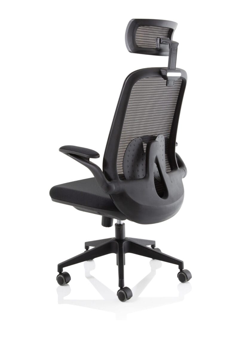 Sigma Executive Mesh Chair With Folding Arms - Image 5