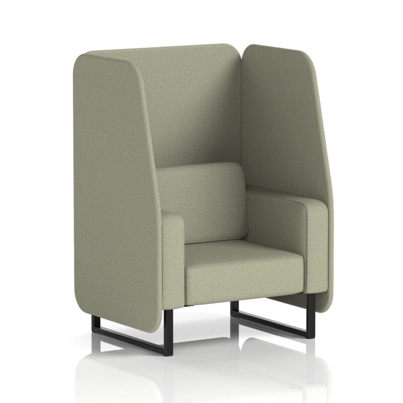 Brixworth Open Booth With Black Legs in Single Tone - Image 43