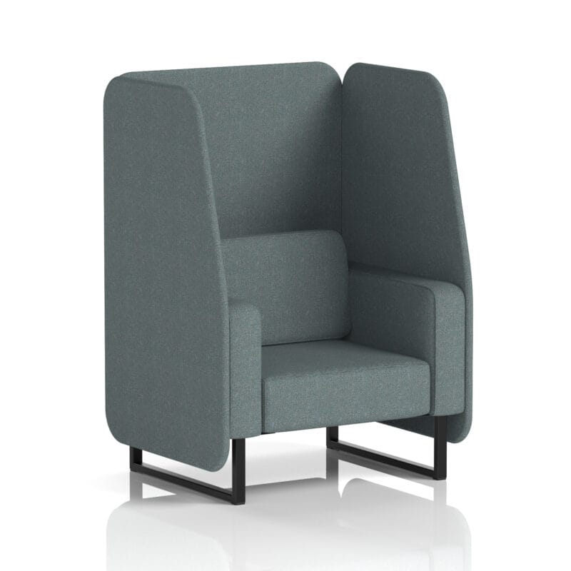 Brixworth Open Booth With Black Legs in Single Tone - Image 52