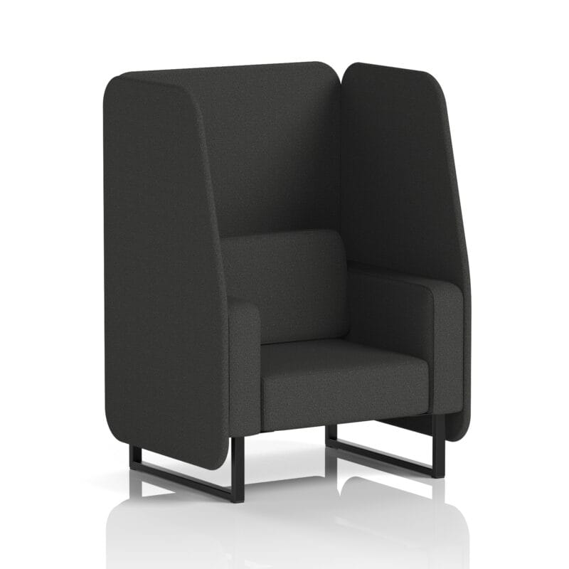 Brixworth Open Booth With Black Legs in Single Tone - Image 61