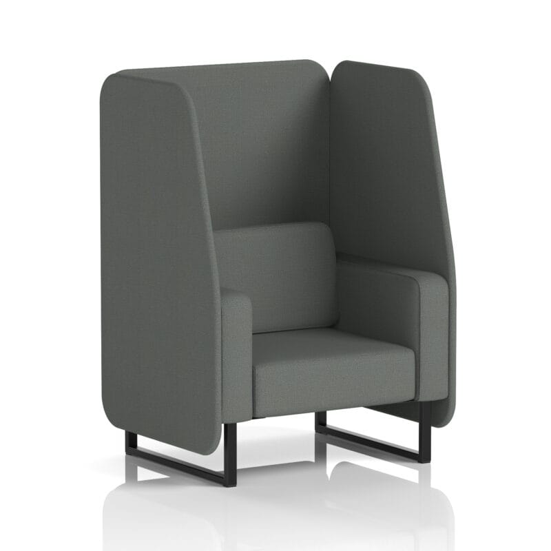 Brixworth Open Booth With Black Legs in Single Tone - Image 76