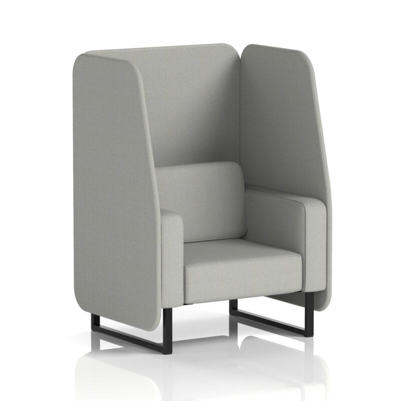 Brixworth Open Booth With Black Legs in Single Tone - Image 82