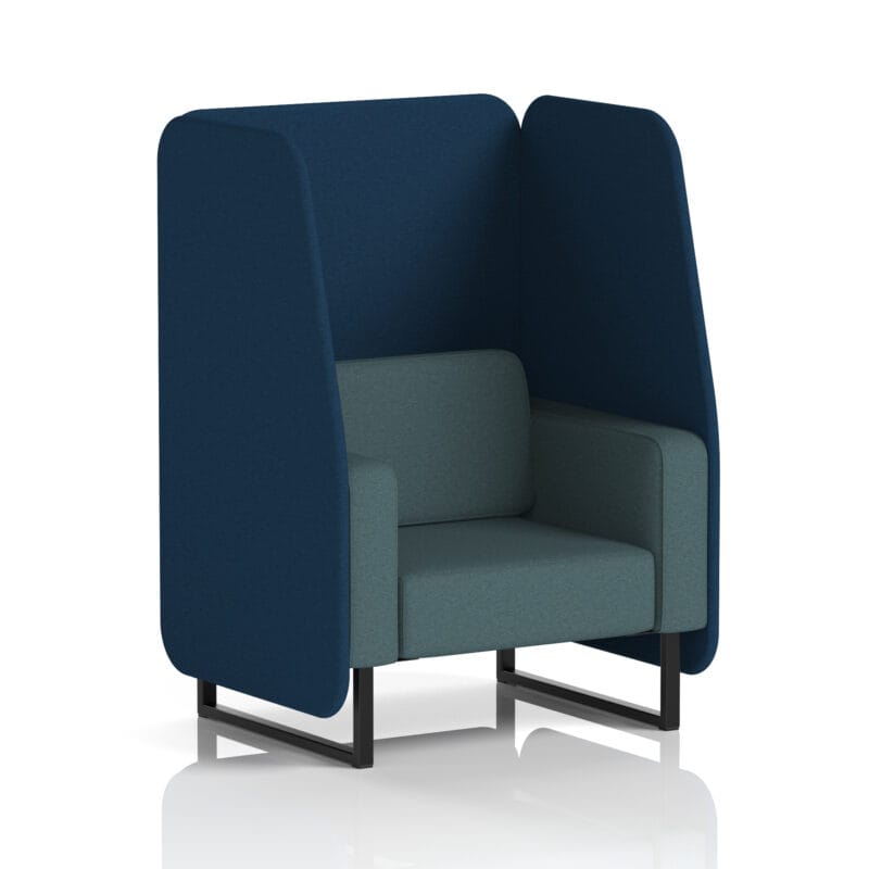 Brixworth Open Booth With Black Legs in Two Tone - Image 22
