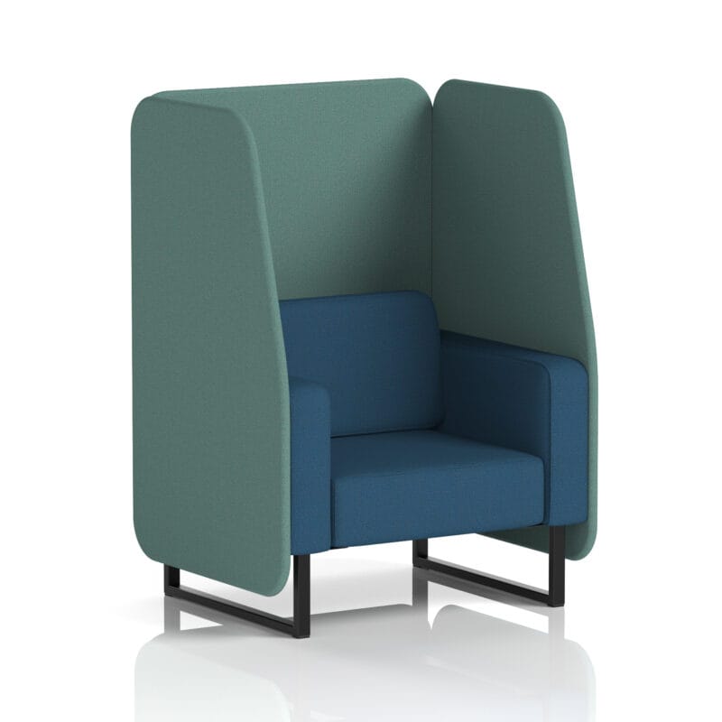 Brixworth Open Booth With Black Legs in Two Tone - Image 73