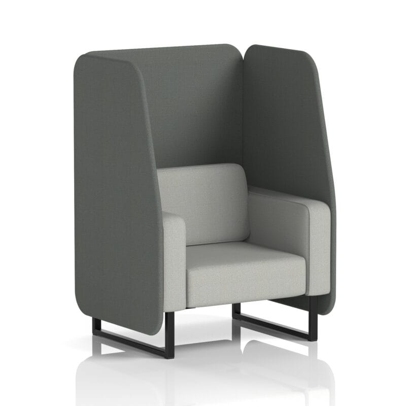 Brixworth Open Booth With Black Legs in Two Tone - Image 76