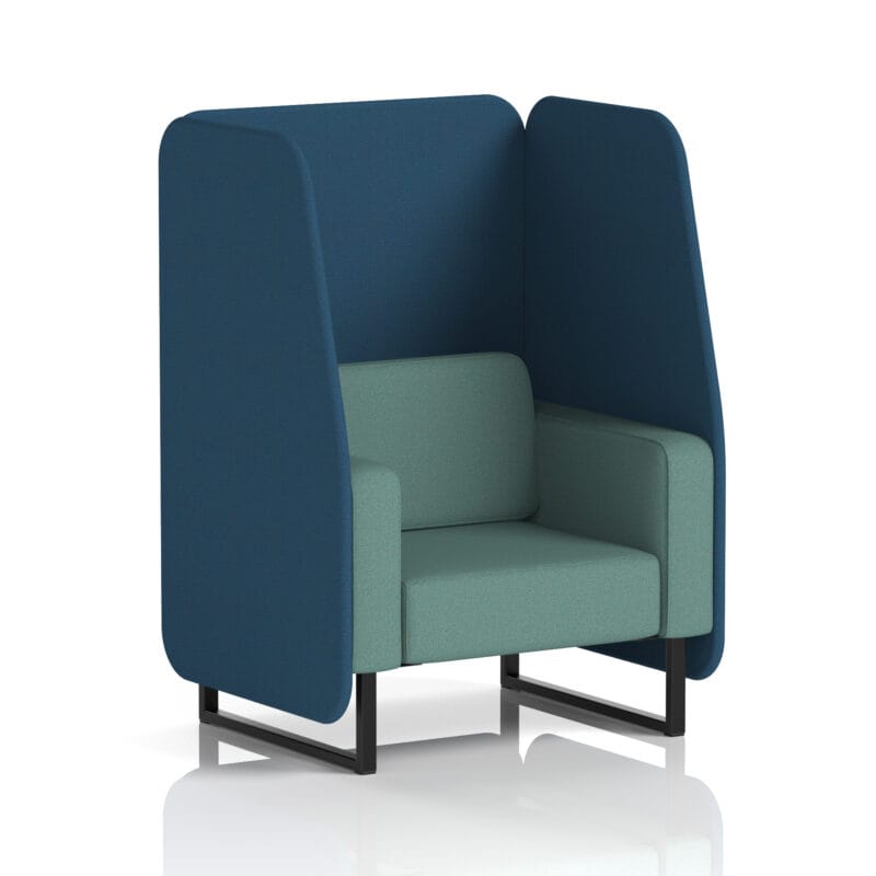 Brixworth Open Booth With Black Legs in Two Tone - Image 85