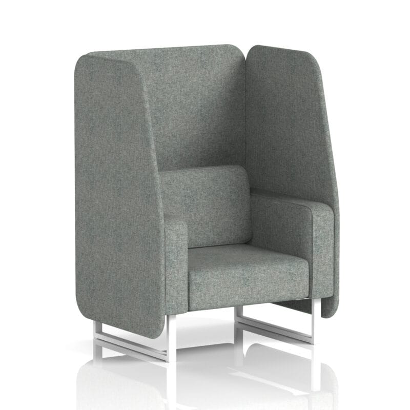 Brixworth Open Booth With White Legs in Single Tone - Image 13