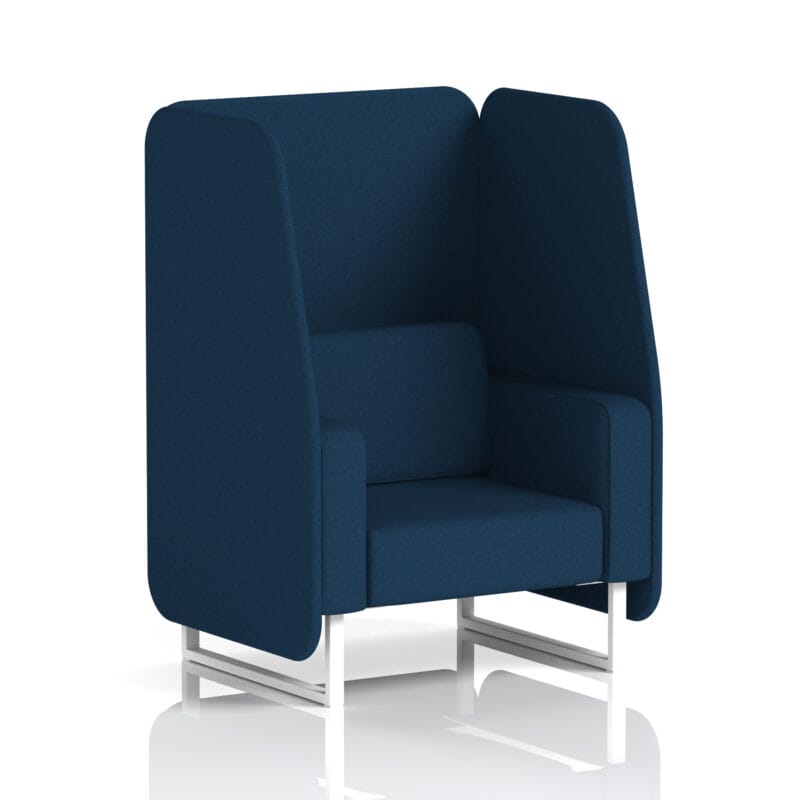 Brixworth Open Booth With White Legs in Single Tone - Image 22