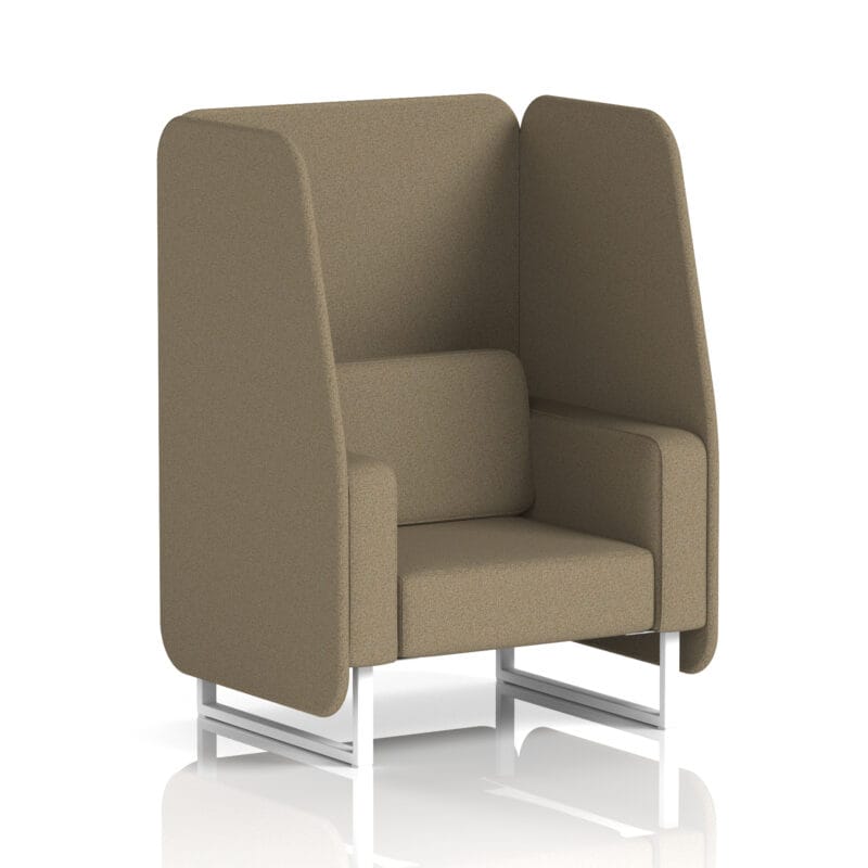 Brixworth Open Booth With White Legs in Single Tone - Image 37