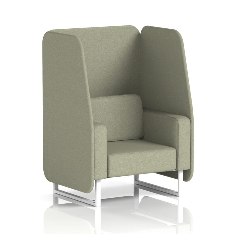 Brixworth Open Booth With White Legs in Single Tone - Image 43