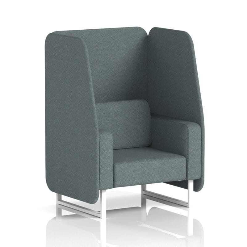 Brixworth Open Booth With White Legs in Single Tone - Image 52
