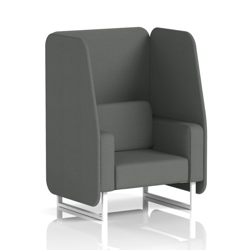 Brixworth Open Booth With White Legs in Single Tone - Image 76