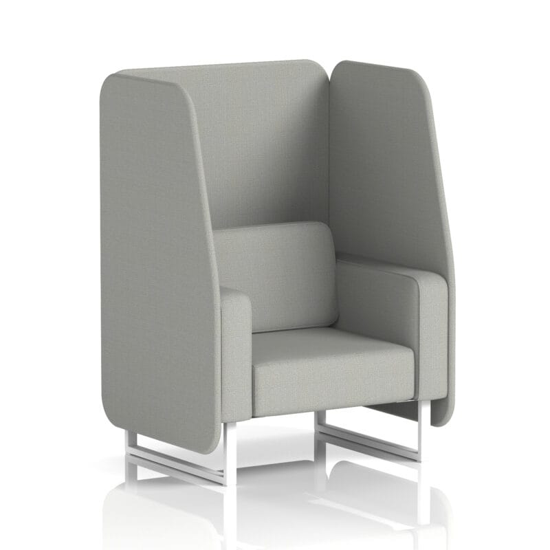 Brixworth Open Booth With White Legs in Single Tone - Image 82