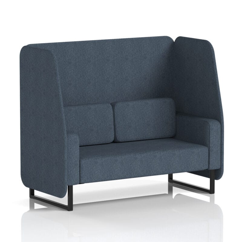 Brixworth Open Booth With Black Legs in Single Tone - Image 8