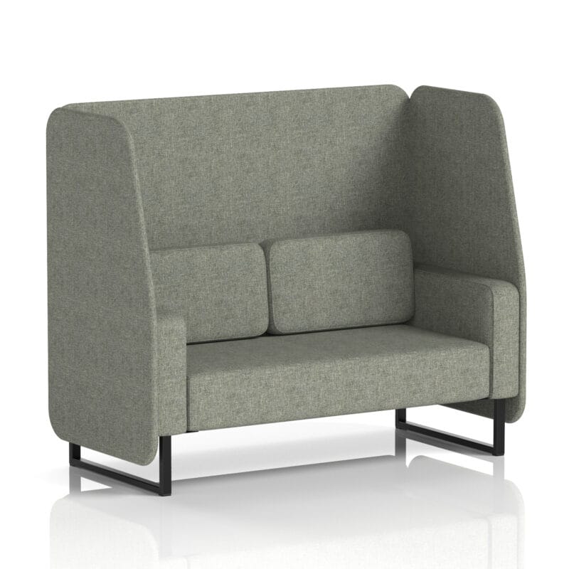 Brixworth Open Booth With Black Legs in Single Tone - Image 17