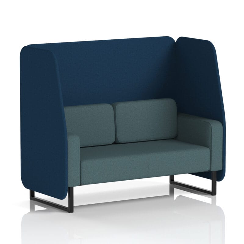 Brixworth Open Booth With Black Legs in Two Tone - Image 23