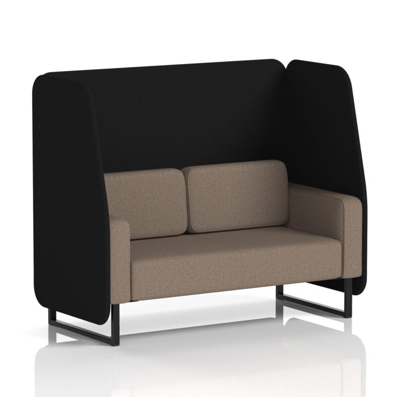 Brixworth Open Booth With Black Legs in Two Tone - Image 26