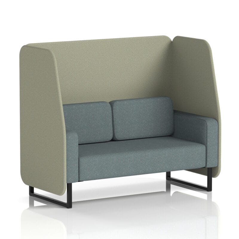 Brixworth Open Booth With Black Legs in Two Tone - Image 44