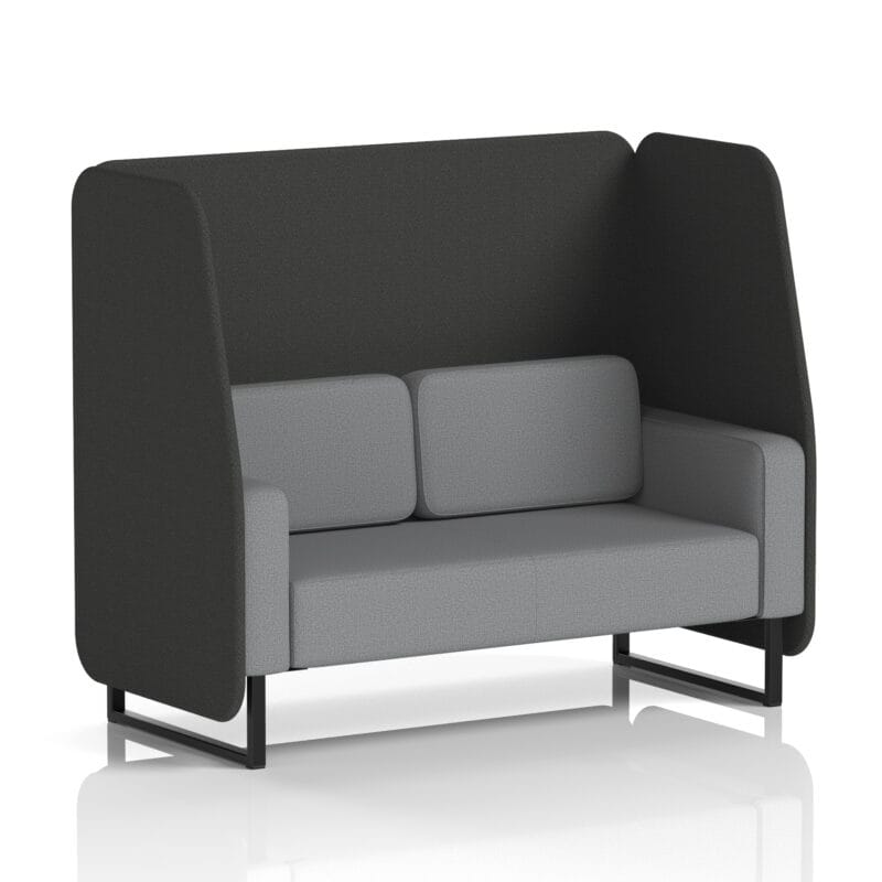 Brixworth Open Booth With Black Legs in Two Tone - Image 62