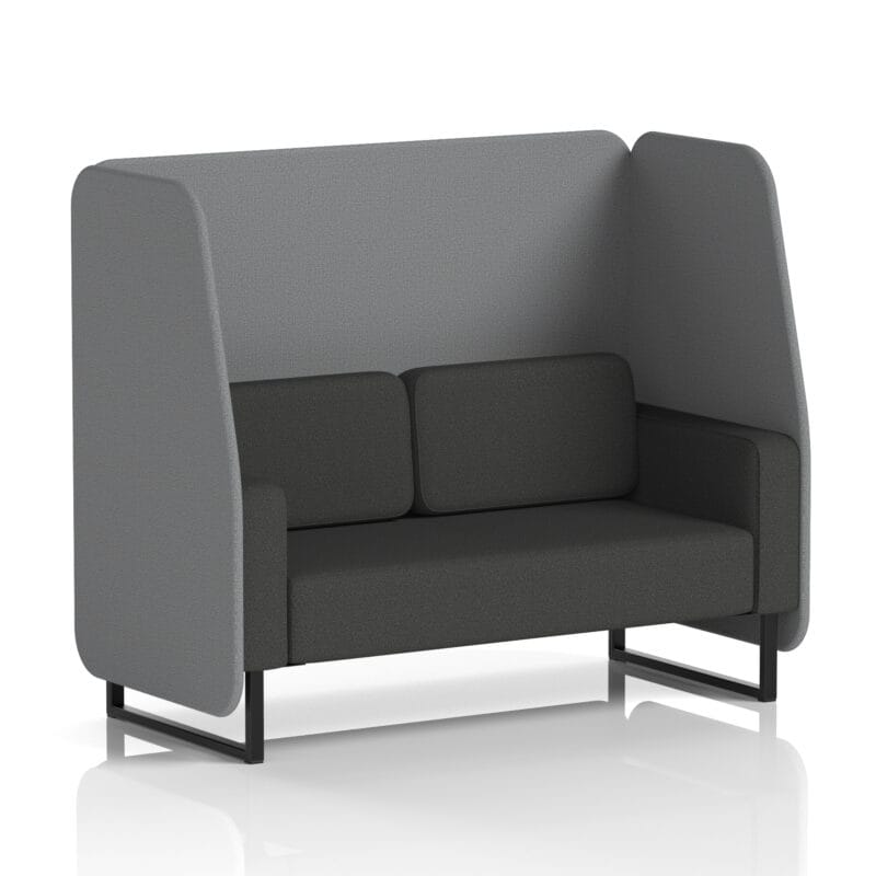 Brixworth Open Booth With Black Legs in Two Tone - Image 68