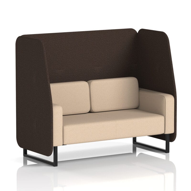 Brixworth Open Booth With Black Legs in Two Tone - Image 71