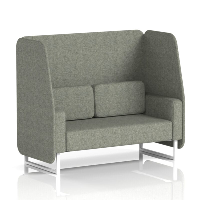 Brixworth Open Booth With White Legs in Single Tone - Image 17