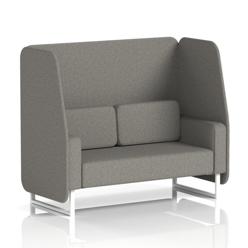 Brixworth Open Booth With White Legs in Single Tone - Image 29