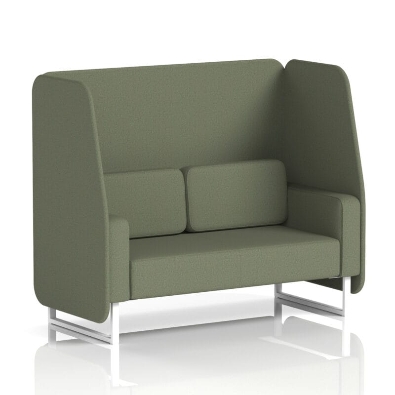 Brixworth Open Booth With White Legs in Single Tone - Image 41