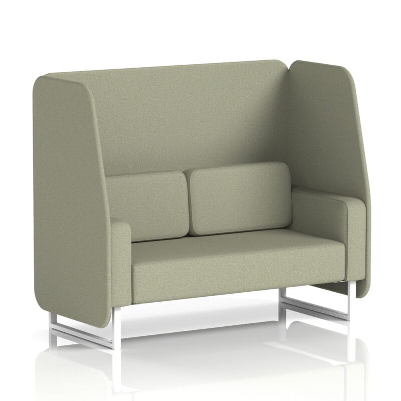 Brixworth Open Booth With White Legs in Single Tone - Image 44