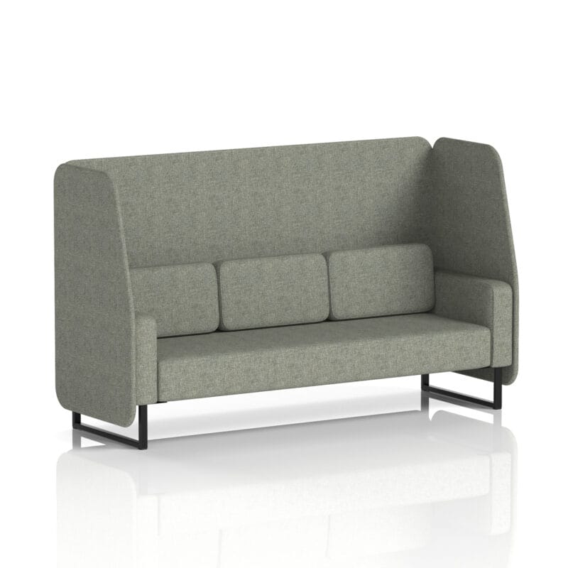 Brixworth Open Booth With Black Legs in Single Tone - Image 18