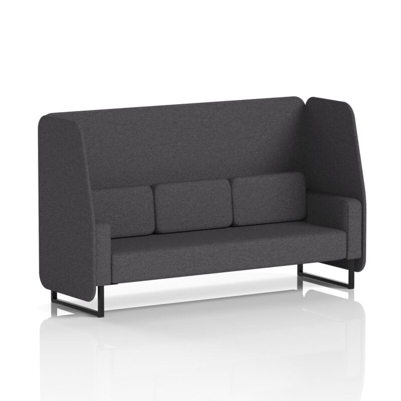 Brixworth Open Booth With Black Legs in Single Tone - Image 21