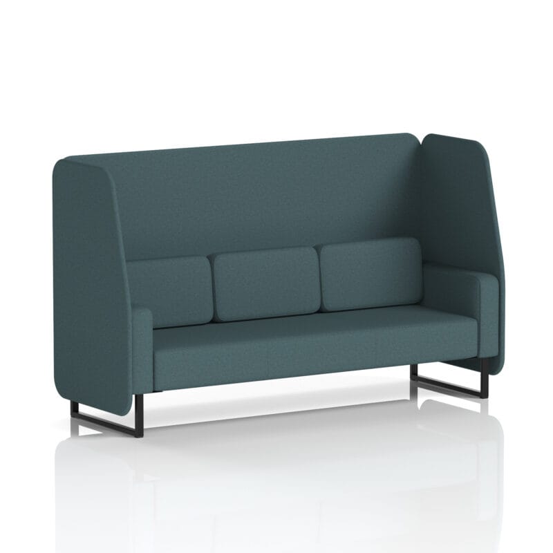 Brixworth Open Booth With Black Legs in Single Tone - Image 33