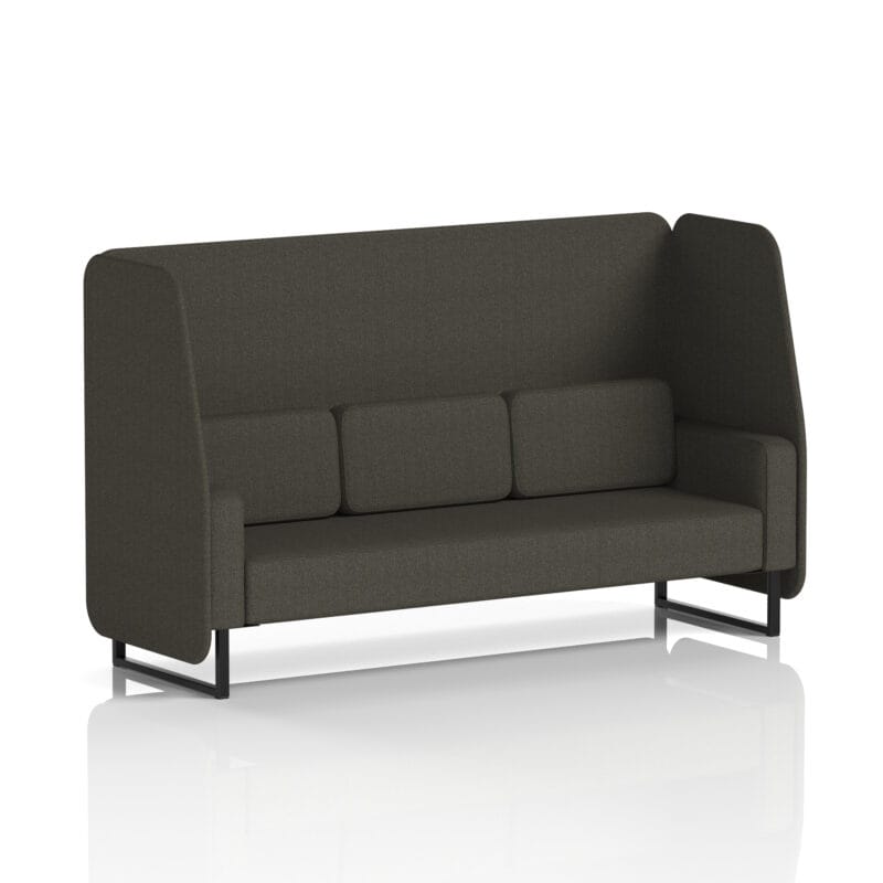 Brixworth Open Booth With Black Legs in Single Tone - Image 48