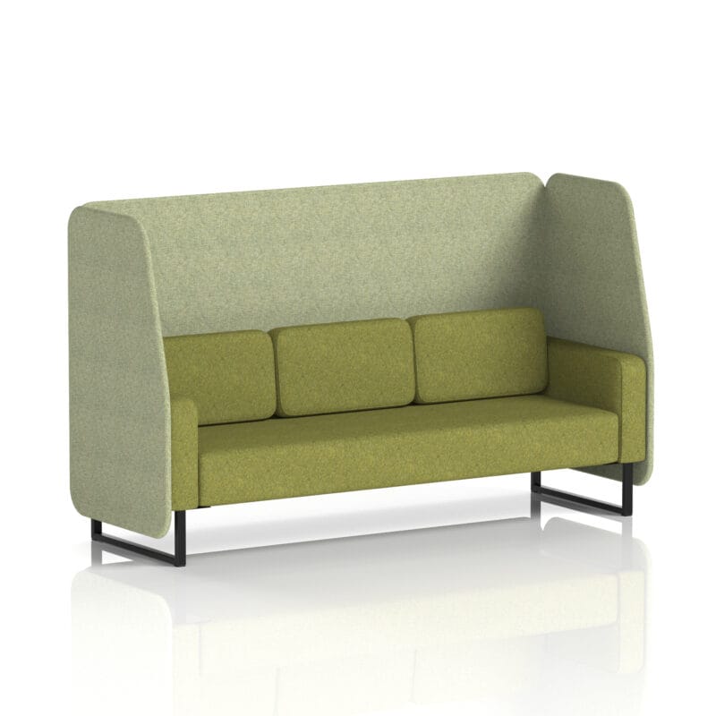 Brixworth Open Booth With Black Legs in Two Tone - Image 3