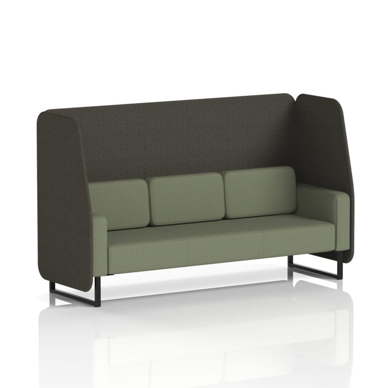 Brixworth Open Booth With Black Legs in Two Tone - Image 48