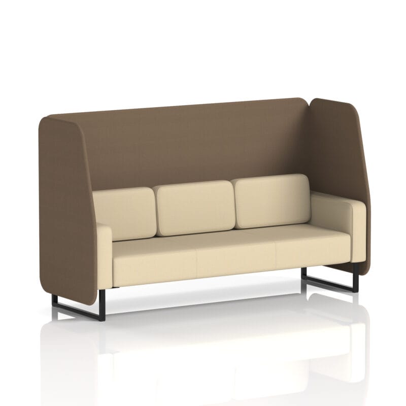 Brixworth Open Booth With Black Legs in Two Tone - Image 81