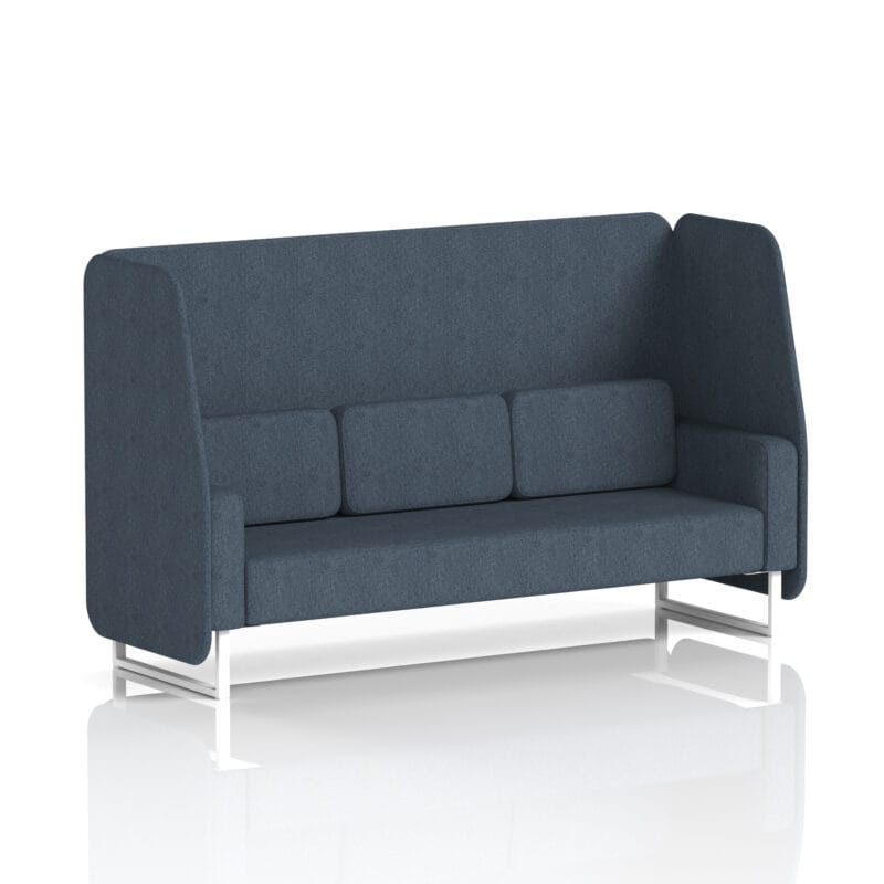 Brixworth Open Booth With White Legs in Single Tone - Image 9
