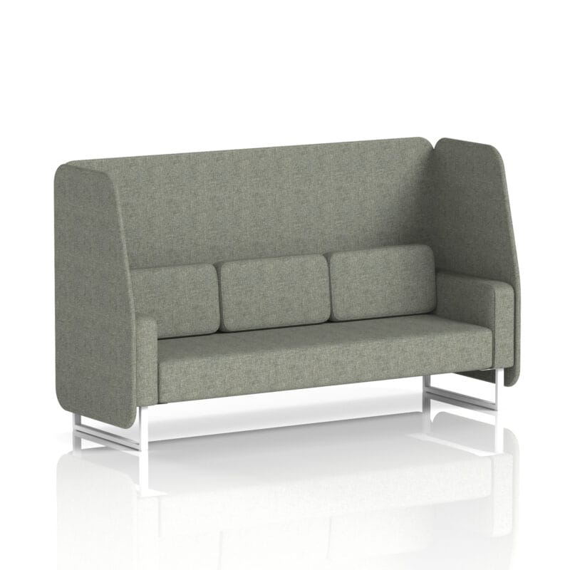 Brixworth Open Booth With White Legs in Single Tone - Image 18