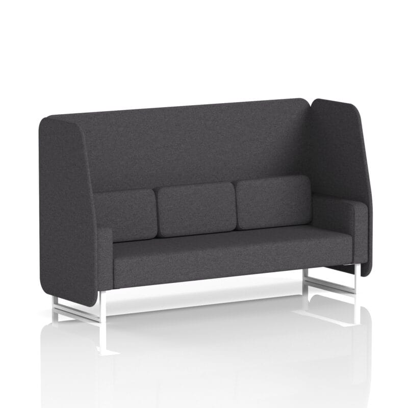 Brixworth Open Booth With White Legs in Single Tone - Image 21