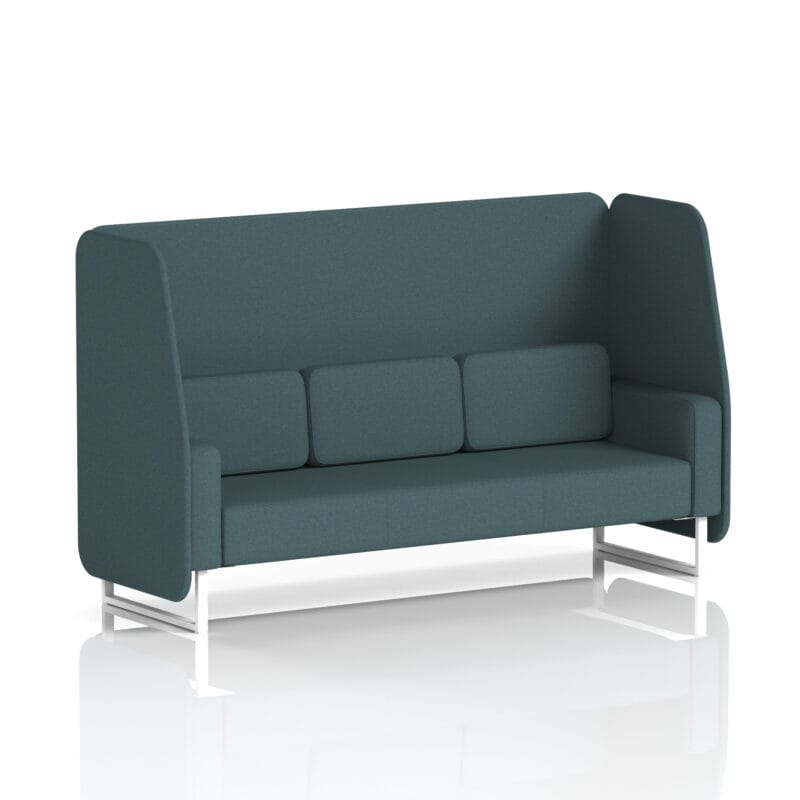 Brixworth Open Booth With White Legs in Single Tone - Image 33