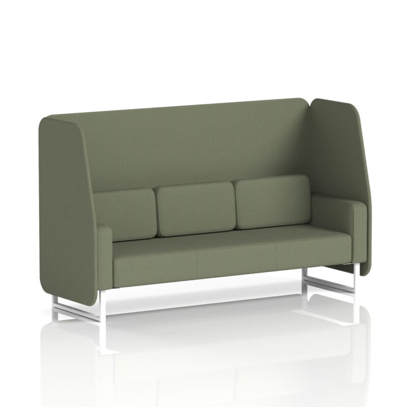 Brixworth Open Booth With White Legs in Single Tone - Image 42