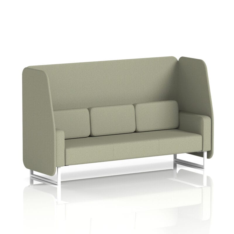 Brixworth Open Booth With White Legs in Single Tone - Image 45