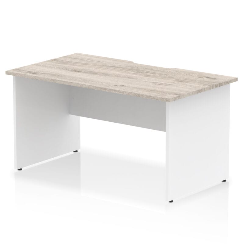 Impulse Scalloped Edge 1400mm Straight Desk Panel End Leg - Image 9