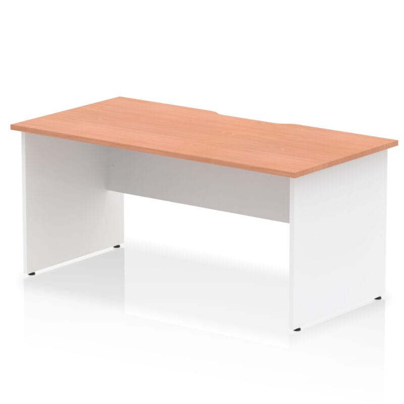 Impulse Scalloped Edge 1600mm Straight Desk Panel End Leg - Image 8